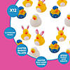 Adorable Easter Rubber Ducks - 12 Pc. for Spring Celebrations Image 2