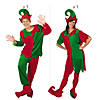 Adult Christmas Elf Couples Costume Kit Image 1