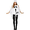 Adult Ghost Print Poncho Image 1