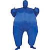 Adult Inflatable Blue Skin Suit Image 1