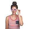 Adult&#8217;s Aviator American Flag Pinhole Glasses - 12 Pc. Image 1