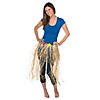 Adult&#8217;s Flowered Raffia Hula Skirt Image 1