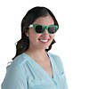 Adult&#8217;s Green & White Two-Tone Sunglasses - 12 Pc. Image 1