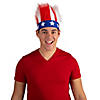 Adult&#8217;s Patriotic Crazy Hair Headband Image 1