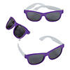 Adult&#8217;s Purple & White Two-Tone Sunglasses - 12 Pc. Image 1