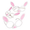 Adult&#8217;s White Bunny-Shaped Glasses - 6 Pc. Image 1