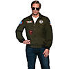 Adult Top Gun Navy Pilot Jacket Costume Accessory -  Standard Image 1