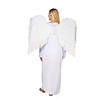 Adults Angel Gown Polyester Nativity Costume with Wings - One Size Image 1