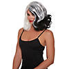 Adults Black & White Split Hues Glam Wig Image 3