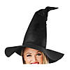 Adults Black Crooked Witch Hat Image 1