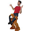 Adult's Carry Me Brown Stuffed Bear Costume Image 1