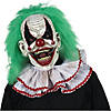 Adults Chuckles the Clown Mask with Green Hair Image 1