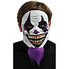 Adult's Clown Mask with Purple Beard Image 1