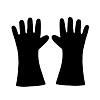 Adults Deluxe Darth Vader Gloves Image 2