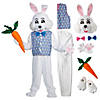 Adults Easter Bunny Costume with Reversible Vest & Bowtie Image 2