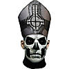 Adults Ghost Deluxe Papa 2 Emeritus Hat & Overhead Latex Mask Image 1