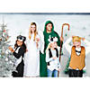 Adults Green Shepherd Polyester Nativity Costume with Headpiece - One Size Image 2