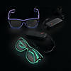 Adults LED Light-Up Neon Glasses - 6 Pc. Image 1