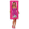 Adults Pink Polyester & Plastic Barbie Box Costume - One Size Image 1