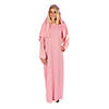 Adults Pink Robe Polyester Nativity Costume with Headpiece - One Size Image 1