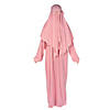 Adults Pink Robe Polyester Nativity Costume with Headpiece - One Size Image 1