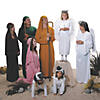 Adults Pink Robe Polyester Nativity Costume with Headpiece - One Size Image 2