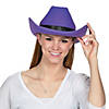 Adult's Purple Cowboy Hat Image 1