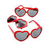 Adults Red Heart-Shaped Sunglasses - 12 Pc. Image 1
