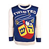 Adult's Twisted Dreidel Hanukkah Sweater Image 2