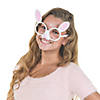 Adults White Bunny-Shaped Glasses - 6 Pc. Image 1