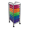 Advantus 10-Drawer Rolling Cart, Multicolor Image 1