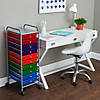 Advantus 10-Drawer Rolling Cart, Multicolor Image 3