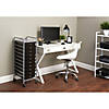 Advantus 10-Drawer Rolling Cart, Smoke Image 3