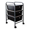 Advantus 3-Drawer Rolling Cart, Smoke Image 1