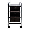 Advantus 3-Drawer Rolling Cart, Smoke Image 1