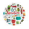 Adventure Awaits Camp Party Paper Dinner Plates - 8 Ct. Image 1