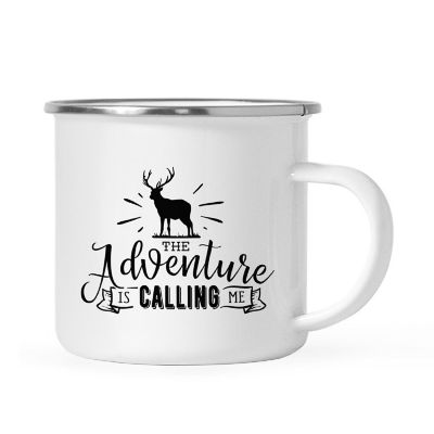 Adventure Awaits Metal Camping Mug Image 2