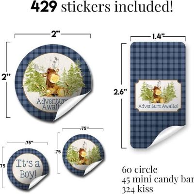 Adventure Awaits Moose Sticker Bundle 429pc. by AmandaCreation Image 1