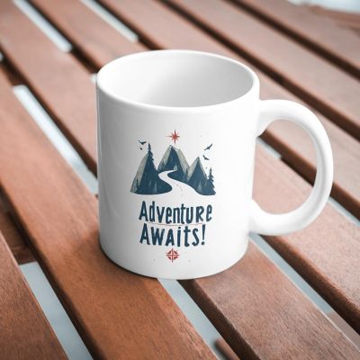 Adventure Awaits Mug by Dancing Littles Jungle Image 2