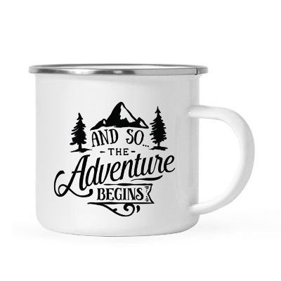 Adventure Begins Metal Camping Mug Image 2
