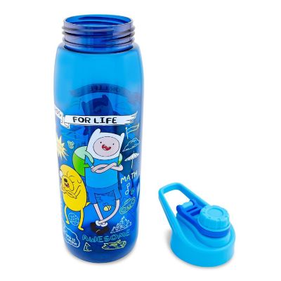 Adventure Time "Bros For Life" Water Bottle With Screw-Top Lid  Holds 28 Ounces Image 1