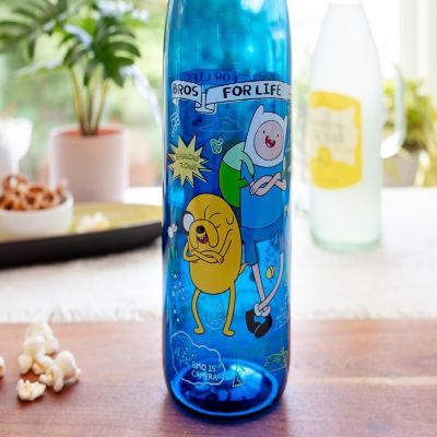 Adventure Time "Bros For Life" Water Bottle With Screw-Top Lid  Holds 28 Ounces Image 3