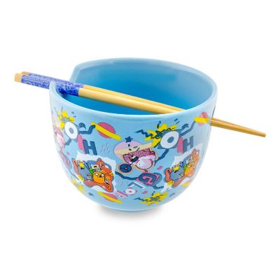 Adventure Time Toss Print 20-Ounce Ramen Bowl and Chopstick Set Image 1