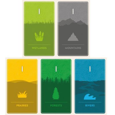 AEG: Cascadia: Rolling Rivers - Puzzly Flip-Roll-Write Board Game, Ages 10+ Image 2