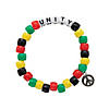 African Unity Beaded Bracelet Craft Kit - Makes 12 Image 1