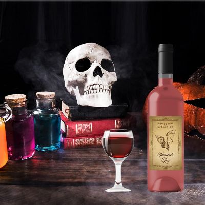 Aged Halloween Labels 5x4in 16pk Image 1