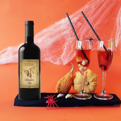 Aged Halloween Labels 5x4in 16pk Image 2