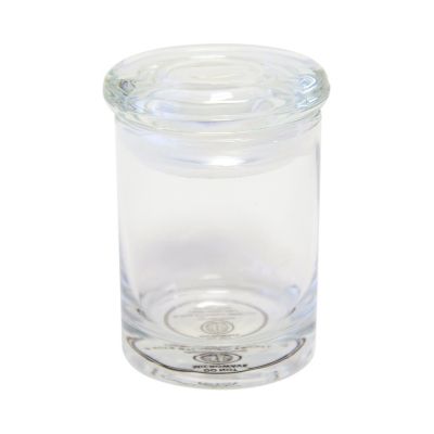 Airtight Clear Glass Jar 6oz Storage Container with Lid Image 1
