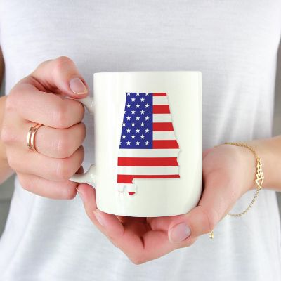 Alabama US Flag Ceramic Mug Image 1