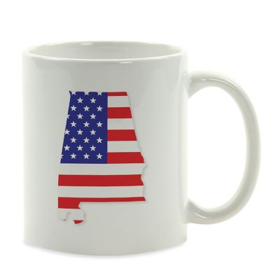 Alabama US Flag Ceramic Mug Image 2